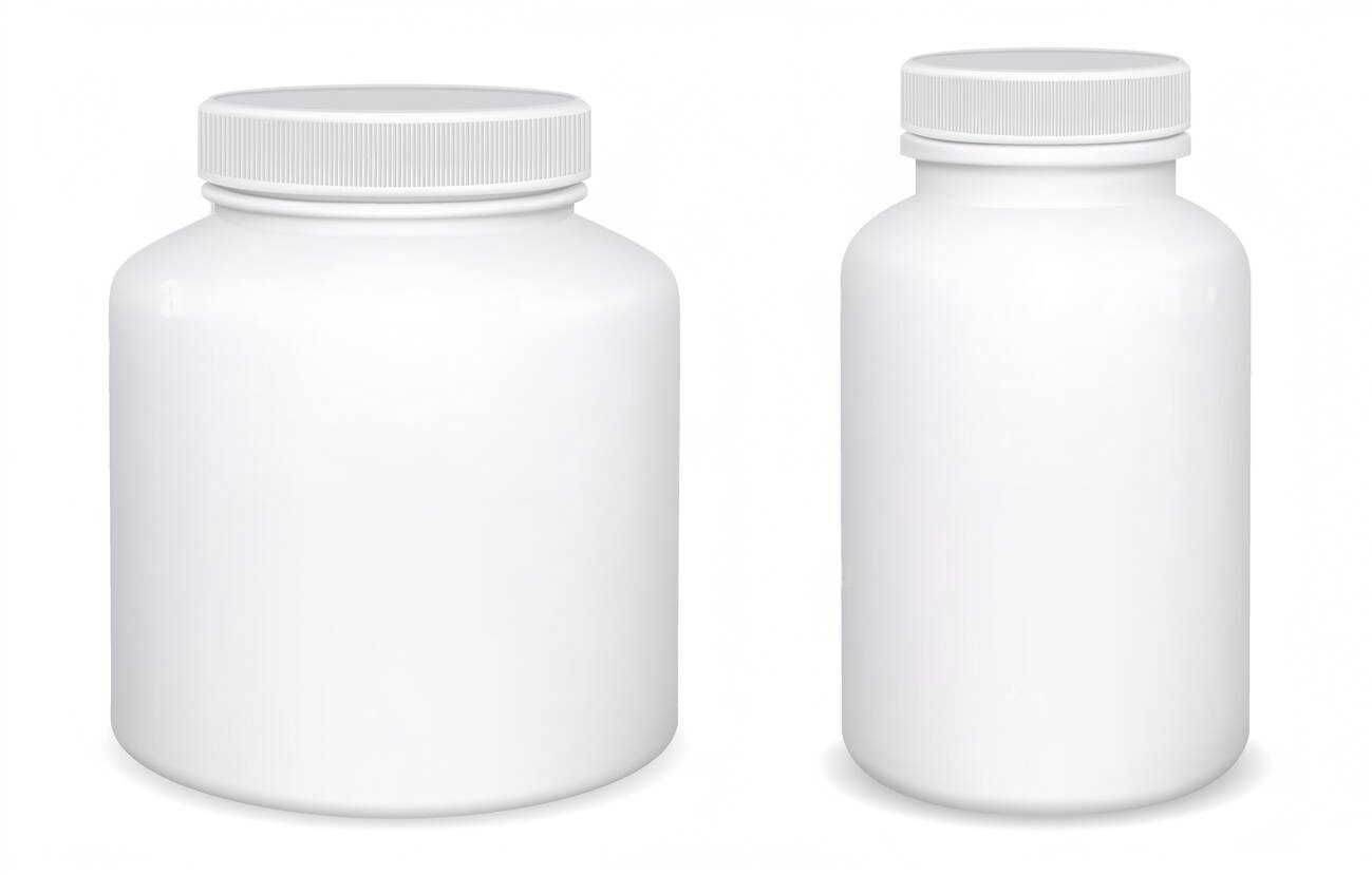 Generic White labelling bottles and jars