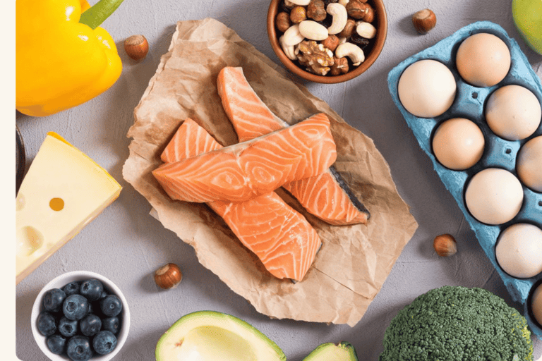 food sources of vitamin B complex: Salmon, nuts, seeds, eggs
