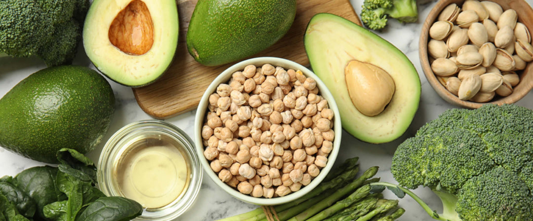Food sources of vitamin e: Avocado, spinach, Broccoli, nuts and seeds, legumes.