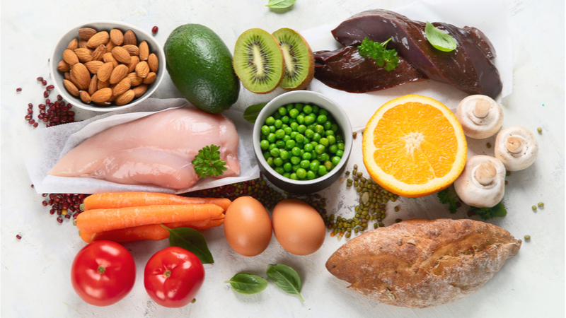 Food sources of beta nicotinamide: Red meat, peas., legumes, mushrooms, kiwi, avocado