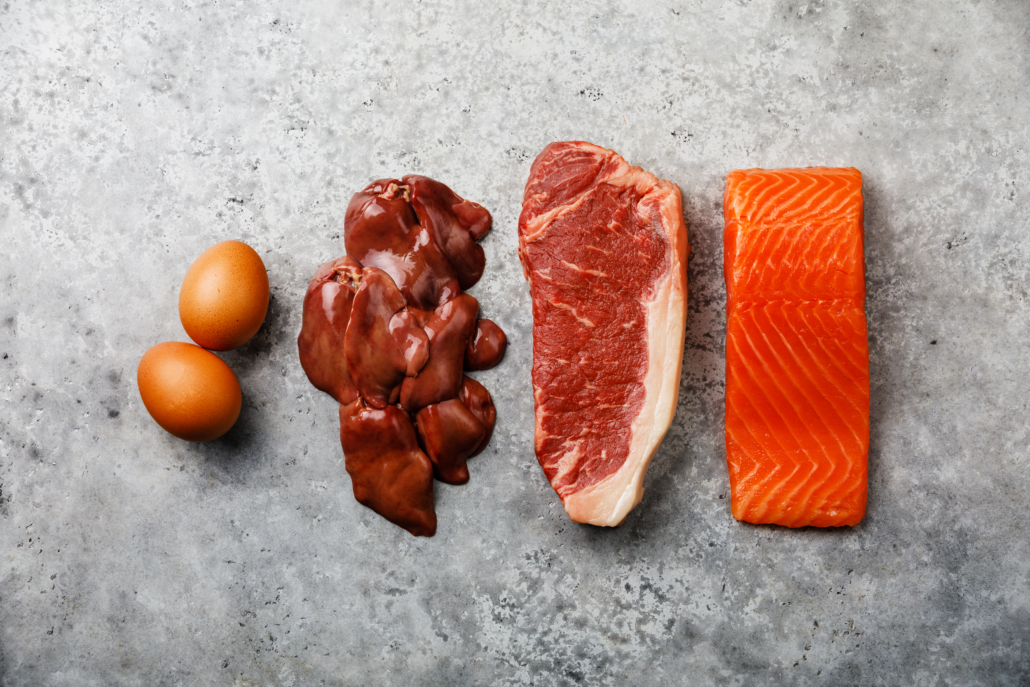 food sources of choline: eggs, salmon, red meat